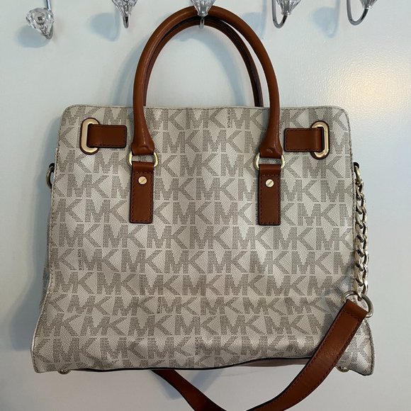 Authentic Michael Kors Large Hamilton Logo Tote - Picture 2 of 6